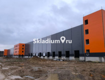 Вид здания.  Склад СК "ЮЖНЫЙ" Московская обл, Домодедово, Микрорайон Белые Столбы тер А-107, 1-й км, 385 000 м2 фото 1